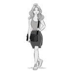 Enrico Benetti 66785 001 – Черна дамска crossbody чанта 24×11×16 см - Image 2
